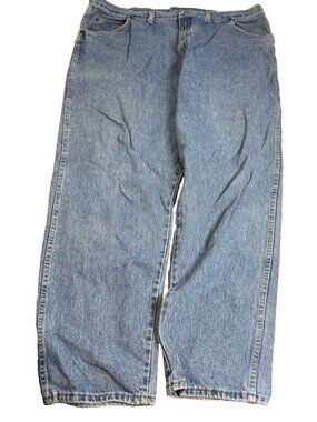 Vintage Wrangler Mens Blue Denim Jeans Size 42 Made In The USA